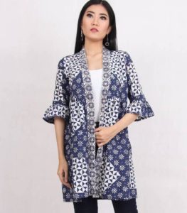√ 30+ Model Cardigan Batik (PANJANG, MUSLIMAH, TANPA LENGAN)