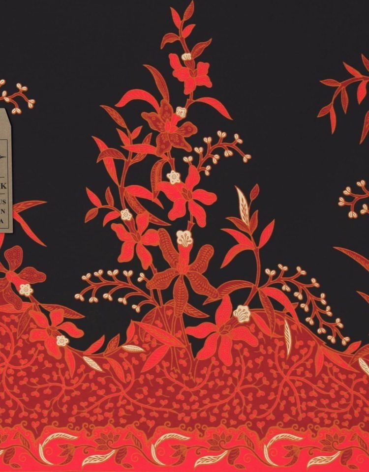batik gambar flora