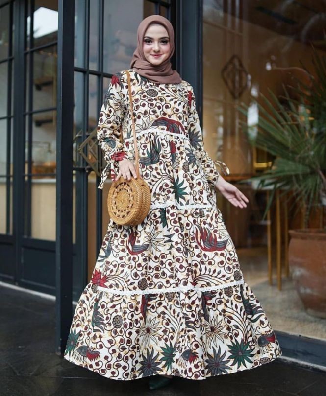 model dress batik hijab