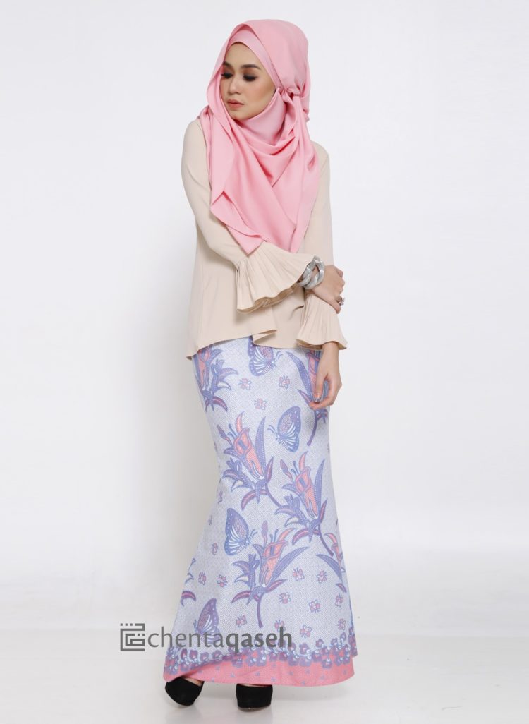 fesyen batik pastel