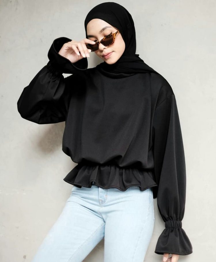 fesyen blouse muslimah terkini 2018