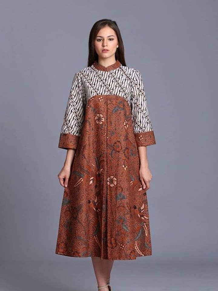 gaya gaun batik