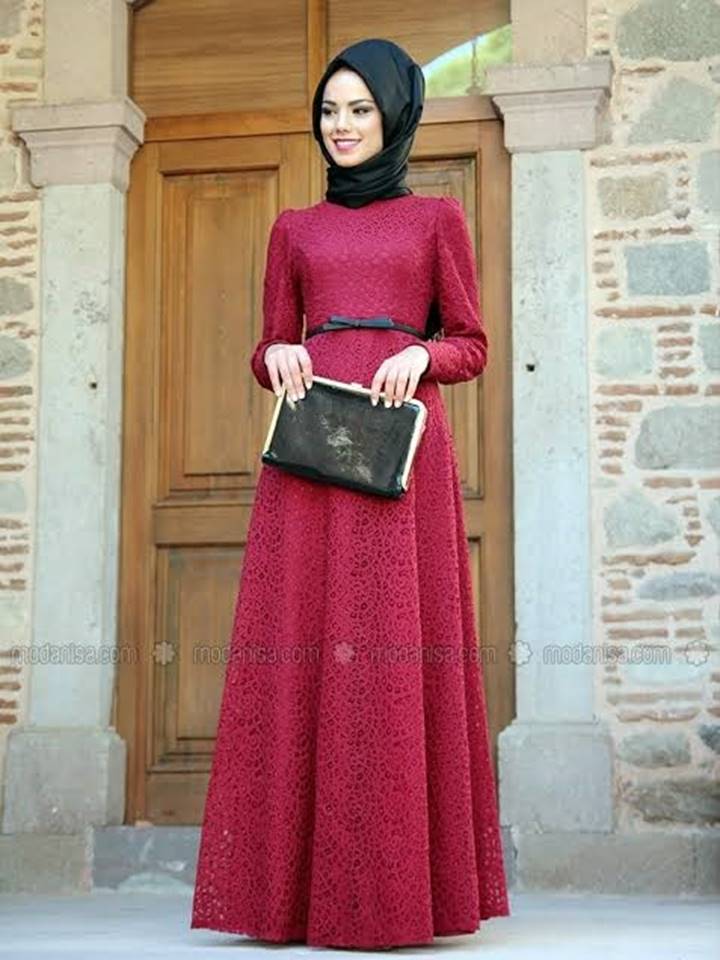 lace dress burgundy